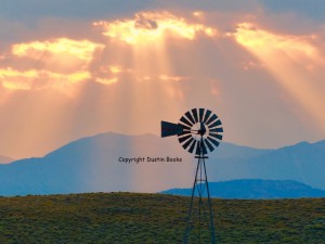 If you wonder from whence came the line, "purple mountains majesty," it might have come from a scene like this one. Ask for "Blue Sunset."