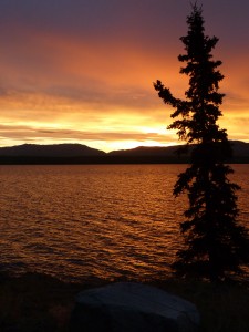 This view was from my camp on Lake Leberge, Yukon Territory. Canada has scores of similar provincial parks.