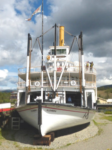 The steamship "Klondike" used to ply the waters of the Yukon River during the gold rush era.